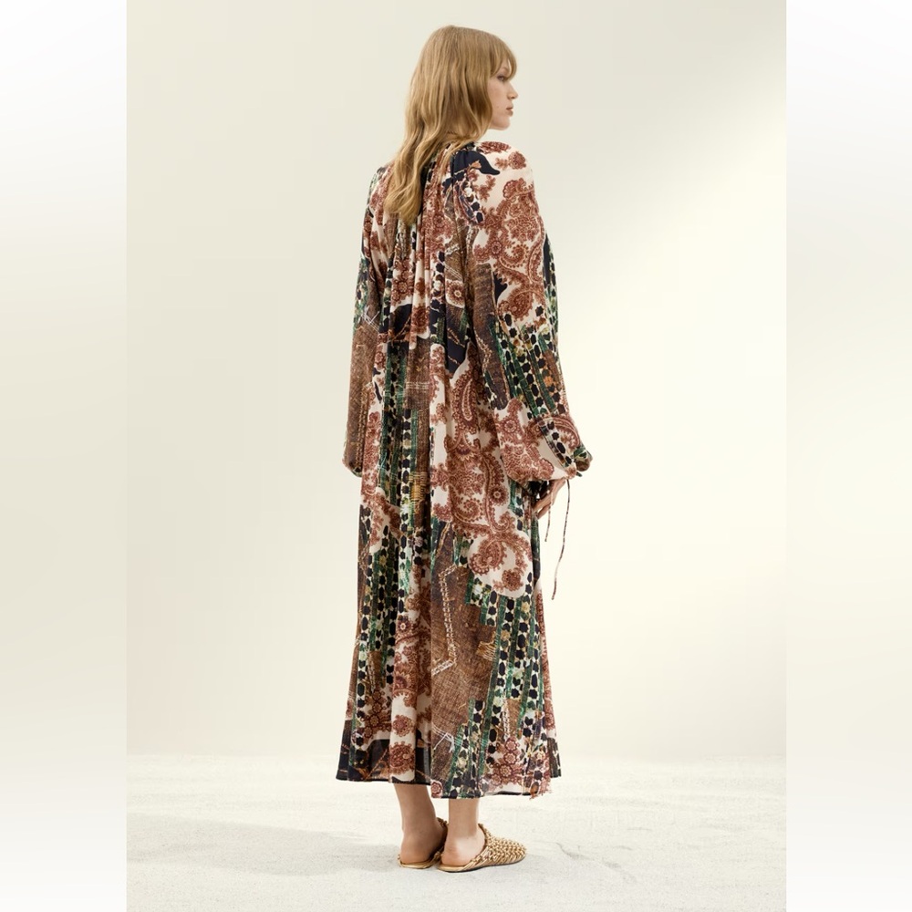 H&M Chiffon Kaftan Dress - Picture 4 of 7